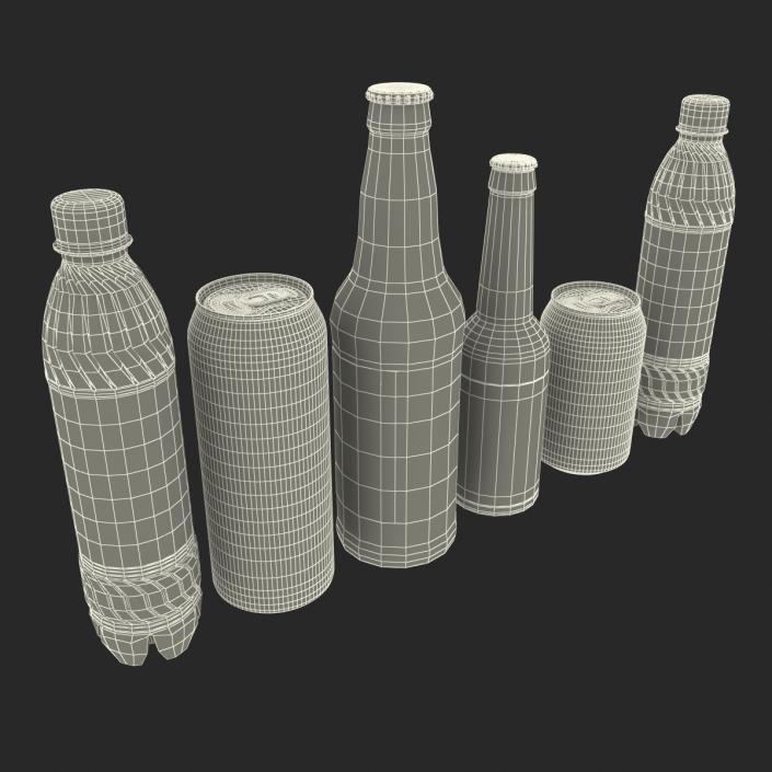 3D model Bottles Collection 3